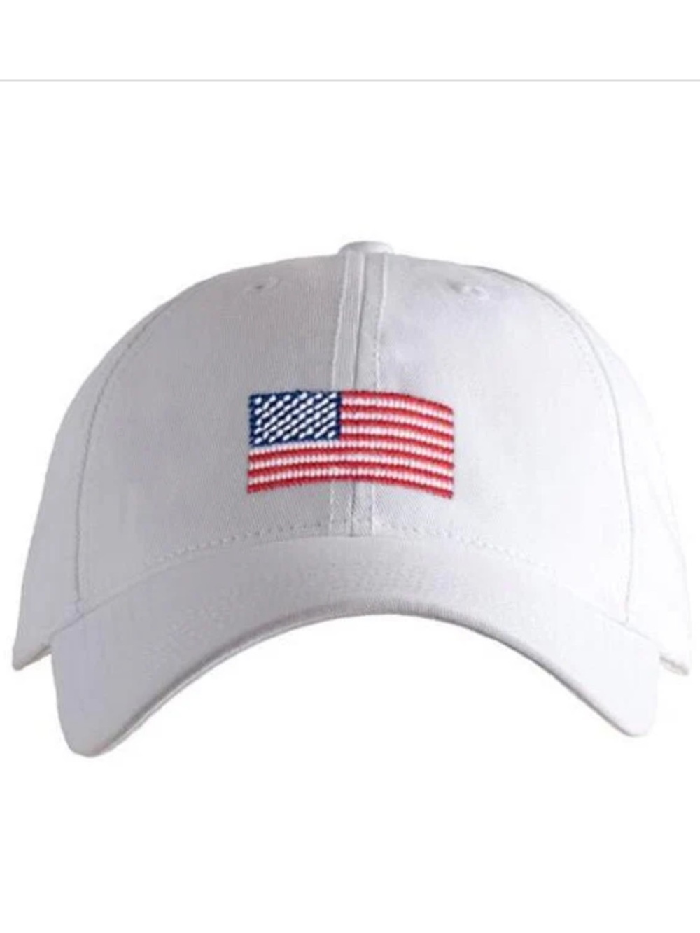 Harding Lane American Flag Needlepoint Hat
